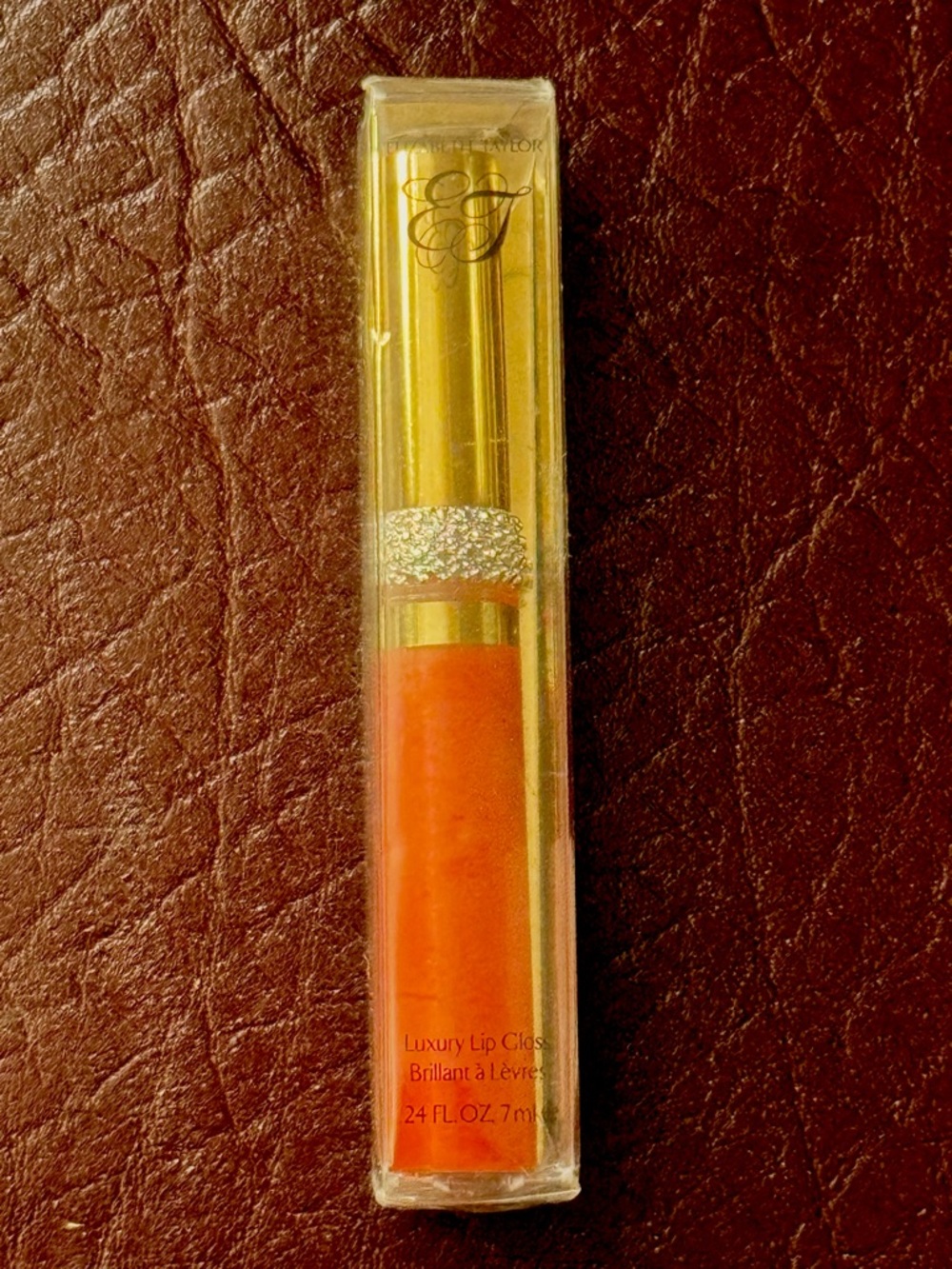 Elizabeth Taylor Luxury Red Pink Lip Gloss Coral Facets New in Package Sealed